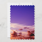 Silhouette Braut und Bräutigam Sonnenuntergang Sav Save The Date (Rückseite)