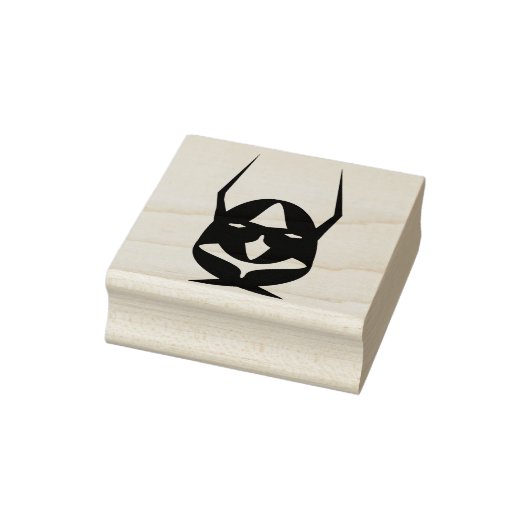 Silhouette Briefmarke der Teufelsmaske Gummistempel (Stempel)