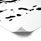 Silhouette Buffalo  Pop Art Poster (Ecke)