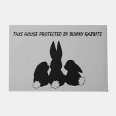 Silhouette Bunny Rabbits Doormat Fußmatte (Vorderseite)