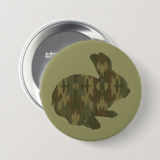 Silhouette Camouflage Ostersonnenschaltfläche Button (Vorne & Hinten)