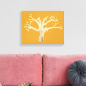 Silhouette Canvas Print Leinwanddruck (Insitu (Wohnzimmer))