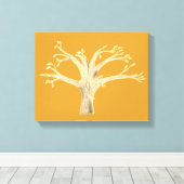 Silhouette Canvas Print Leinwanddruck (Insitu (Holzboden))