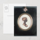 Silhouette Cassandra Austen, c.1809 Postkarte (Vorne/Hinten)