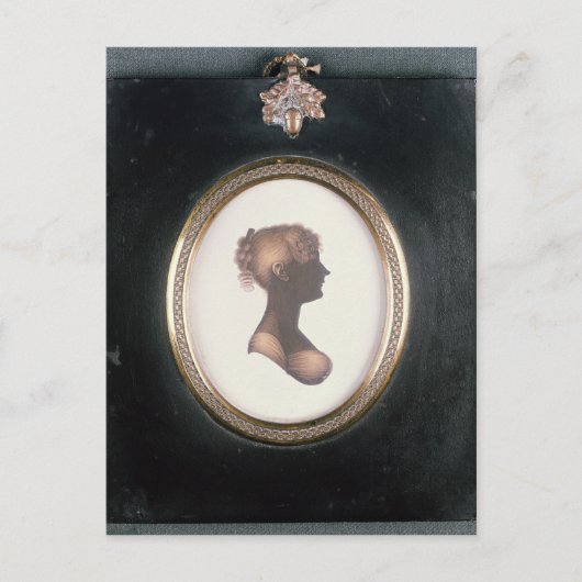 Silhouette Cassandra Austen, c.1809 Postkarte (Vorderseite)