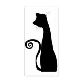 Silhouette Cat Art Briefmarke Gummistempel (Prägung)