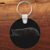 Silhouette Cat Photograph Schlüsselanhänger (Vorderseite)