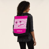 Silhouette Cheerleader Girl Rucksack (Ausgewaschen)