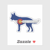 Silhouette Colorado Aufkleber (Blatt)