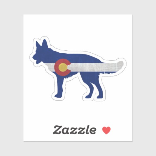 Silhouette Colorado Aufkleber (Blatt)