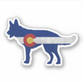 Silhouette Colorado Aufkleber (Vorderseite)