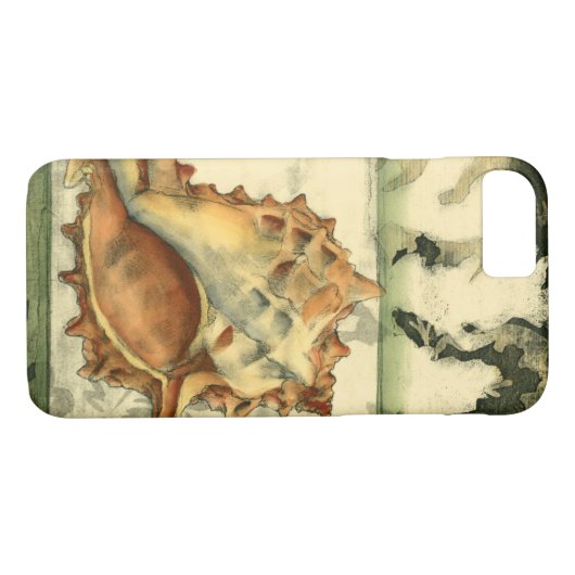 Silhouette Conch Muschel Case-Mate iPhone Hülle (Rückseite (Horizontal))