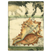 Silhouette Conch Muschel Klemmbrett (Rückseite)