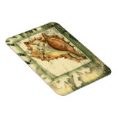 Silhouette Conch Muschel Magnet (Rechte Seite)