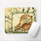 Silhouette Conch Muschel Mousepad (Mit Mouse)
