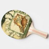 Silhouette Conch Muschel Tischtennis Schläger (Seitenansicht)