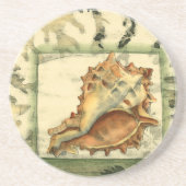 Silhouette Conch Muschel Untersetzer (Vorne)