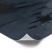 Silhouette Couple Sunset Stream Reflection Poster (Ecke)