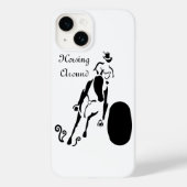 Silhouette Cowgirl Barrel Racing Case-Mate iPhone Hülle (Rückseite)