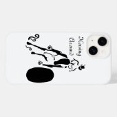 Silhouette Cowgirl Barrel Racing Case-Mate iPhone Hülle (Rückseite (Horizontal))