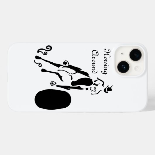 Silhouette Cowgirl Barrel Racing Case-Mate iPhone Hülle (Rückseite (Horizontal))