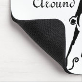 Silhouette Cowgirl Barrel Racing Mousepad (Ecke)