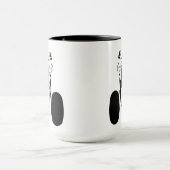 Silhouette Cowgirl Barrel Racing Tasse (Zentrum)