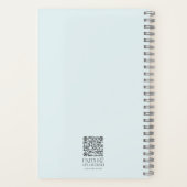 Silhouette Cross Scripture Verse Personalisiert Notizblock (Rückseite)