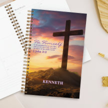 Silhouette Cross Scripture Verse Personalisiert