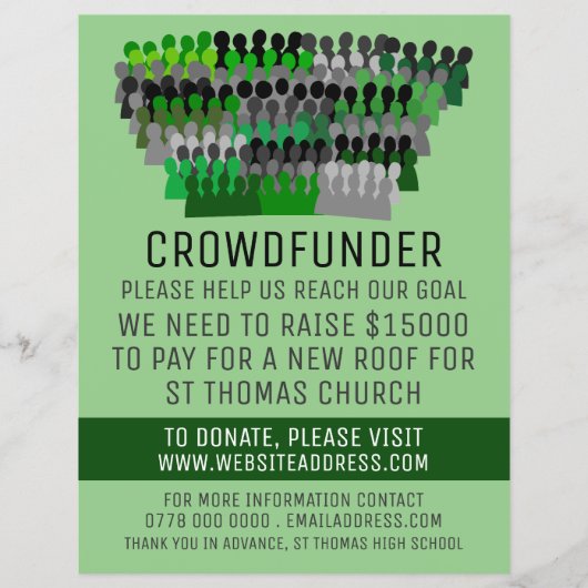 Silhouette Crowddesign, Crowdfunder, Crowdfunding Flyer (Vorne)