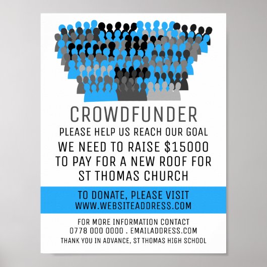 Silhouette Crowddesign, Crowdfunder, Crowdfunding Poster (Vorne)