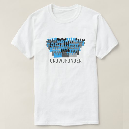 Silhouette Crowddesign, Crowdfunder, Crowdfunding T-Shirt (Design vorne)
