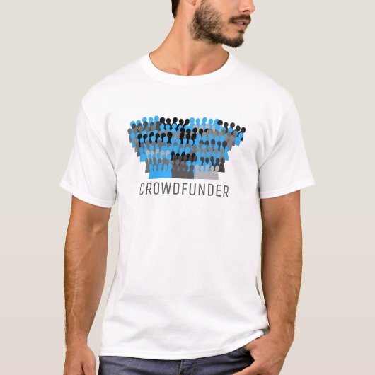 Silhouette Crowddesign, Crowdfunder, Crowdfunding T-Shirt (Vorderseite)