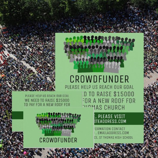 Silhouette Crowddesign, Crowdfunder, Crowdfunding Visitenkarte