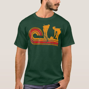 Silhouette-Curlers im Retro-Stil T-Shirt