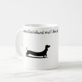 Silhouette-Dackel-Kaffeetasse  Kaffeetasse (Vorderseite Links)