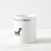 Silhouette-Dackel-Kaffeetasse  Kaffeetasse (Mittel)