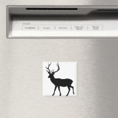 Silhouette Dama Dama Dama Wildtier. Magnet (In Situ (Geschirrspüler))