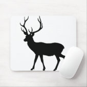 Silhouette Dama Dama Dama Wildtier. Mousepad (Mit Mouse)