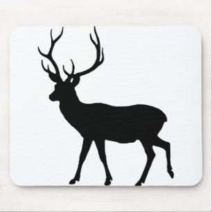 Silhouette Dama Dama Dama Wildtier. Mousepad