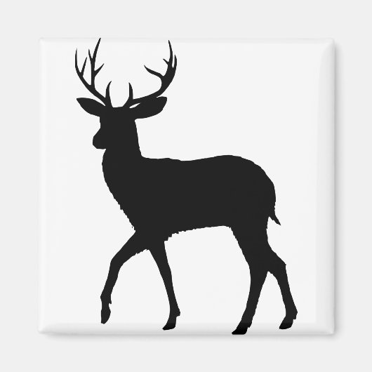 Silhouette Dama Dama Wilder Tier Magnet (Vorne)