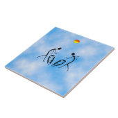 Silhouette Dancers Celebration Fliese (Seite)