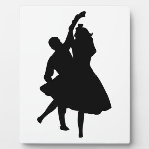 SILHOUETTE DANCERS FOTOPLATTE