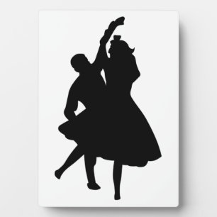SILHOUETTE DANCERS FOTOPLATTE