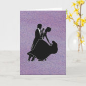 Silhouette Dancers Karte (Gelbe Blume)