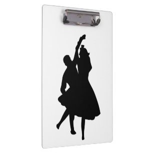 SILHOUETTE DANCERS KLEMMBRETT