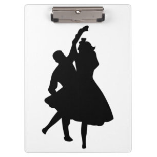 SILHOUETTE DANCERS NOTEBOOK KLEMMBRETT