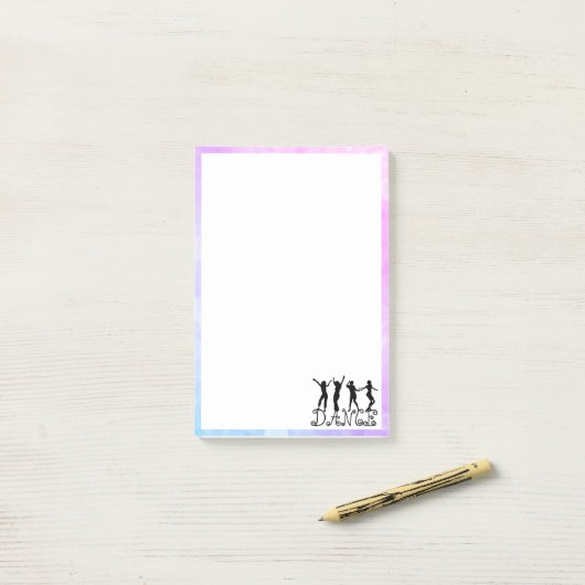 Silhouette Dancers Post-it Klebezettel (Auf Schreibtisch)