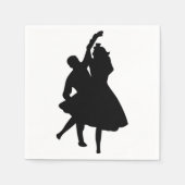 SILHOUETTE DANCERS SERVIETTE (Vorderseite)