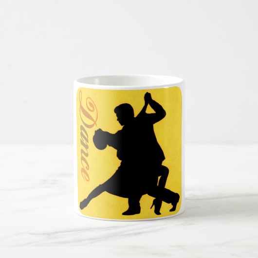 Silhouette Dancing Couple Kaffeetasse (Mittel)